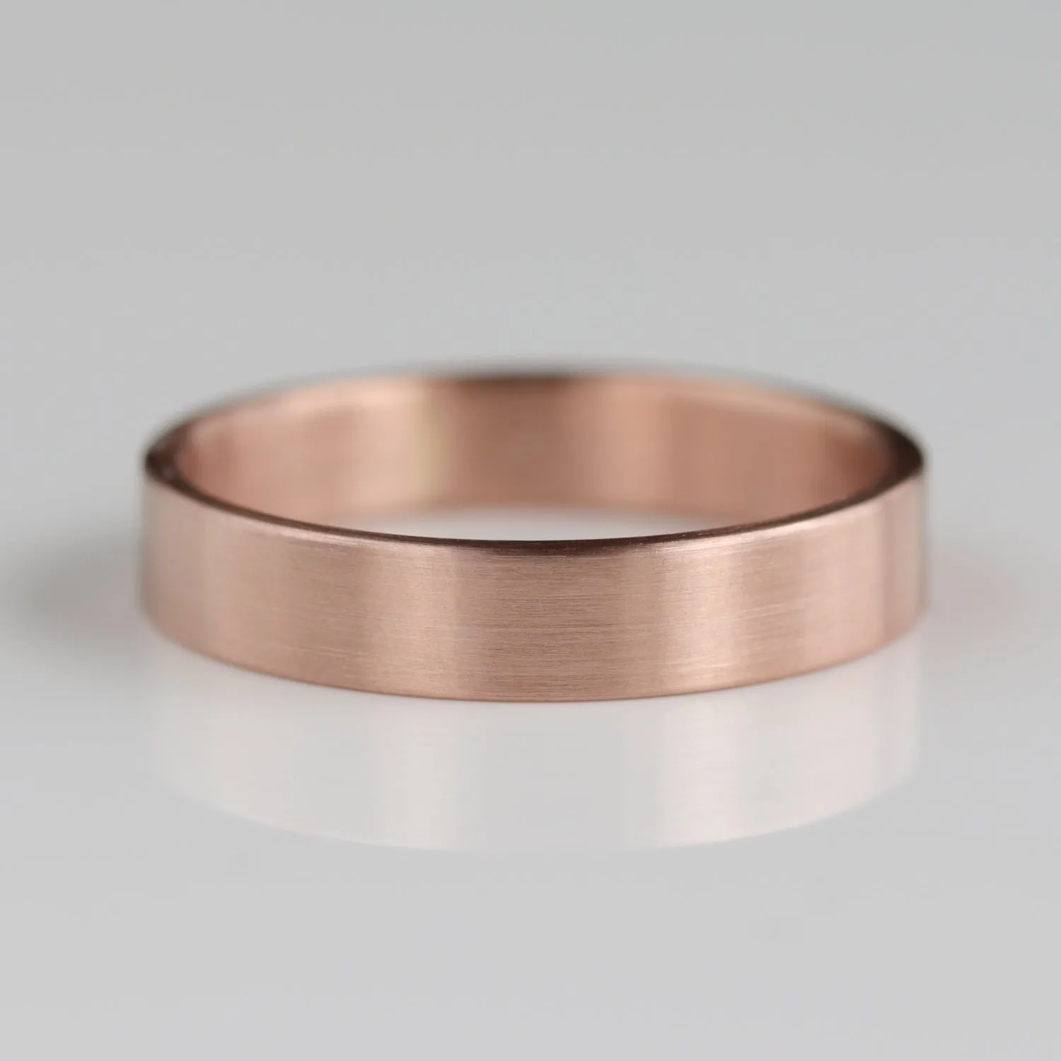 14k Rose Gold 4x1.25mm Flat Band