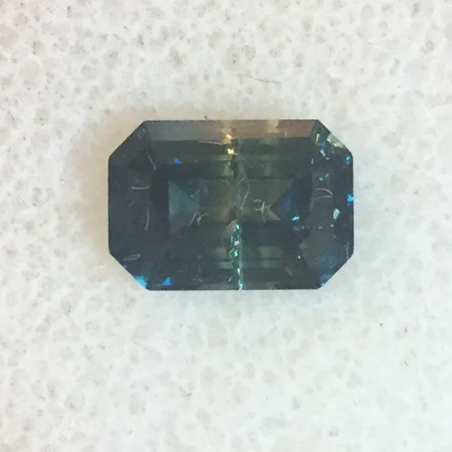 2.56 CTS. DARK BLUE CUSTOM CUSHION CUT MONTANA SAPPHIRE