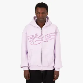 4YE Signature Logo Zip Hoodie Lavender / Purple