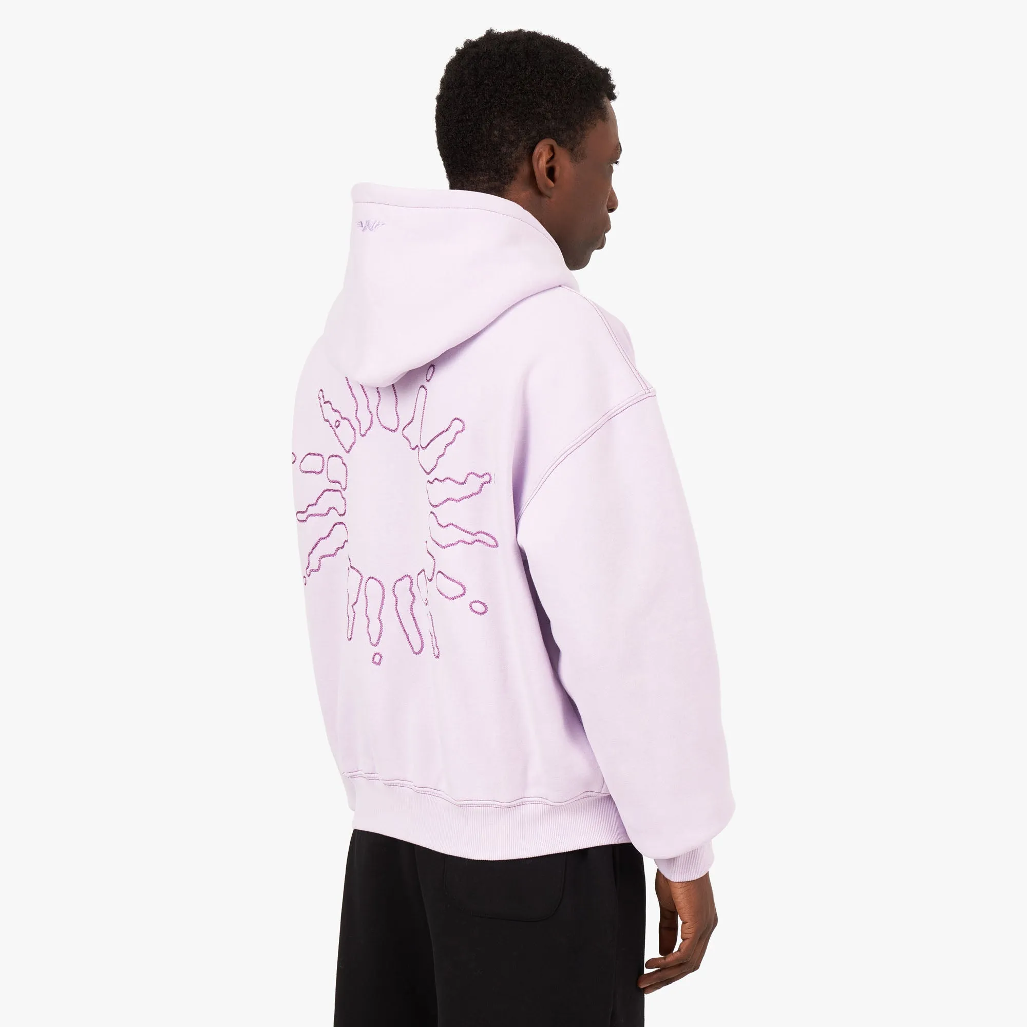 4YE Signature Logo Zip Hoodie Lavender / Purple