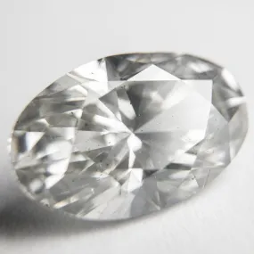 6.22ct 15.14x9.74x6.45mm GIA SI2 Light Grey Oval Brilliant 18274-01