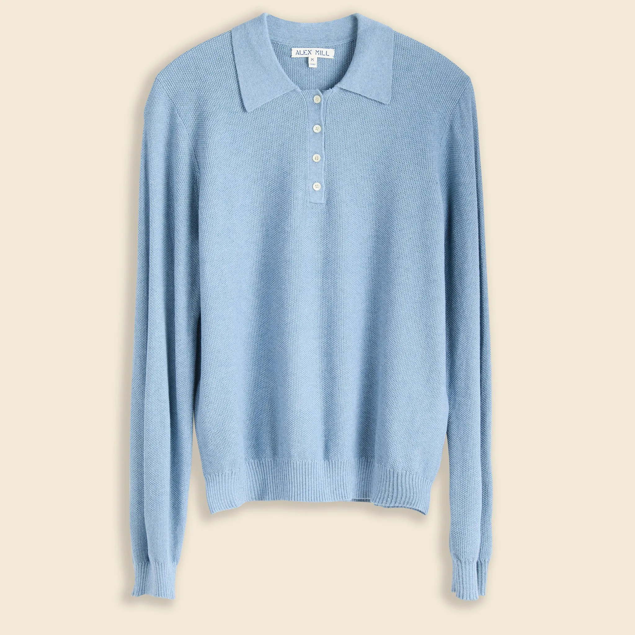 Alice Polo Sweater - Washed Indigo