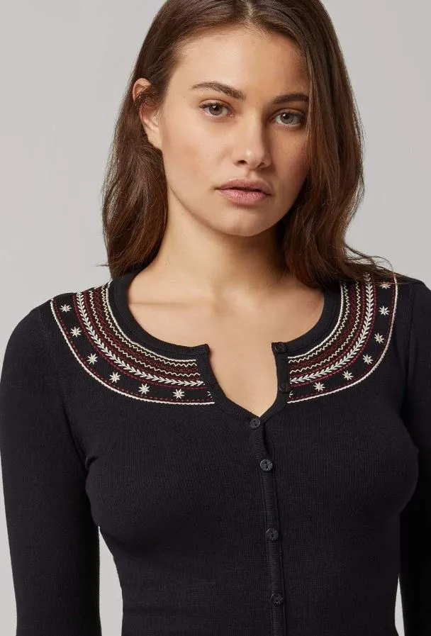 Alp N Rock Leia Henley - Black