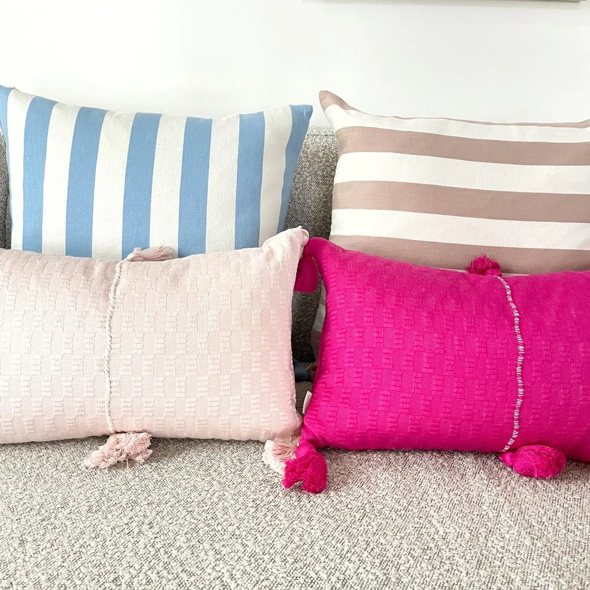 Antigua Pillow - Fuchsia Pink Solid