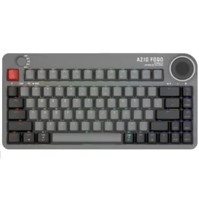 AZIO FOQO Mechanical TKL Keyboard Pro Wireless Hot-Swappable RGB Space Grey Light