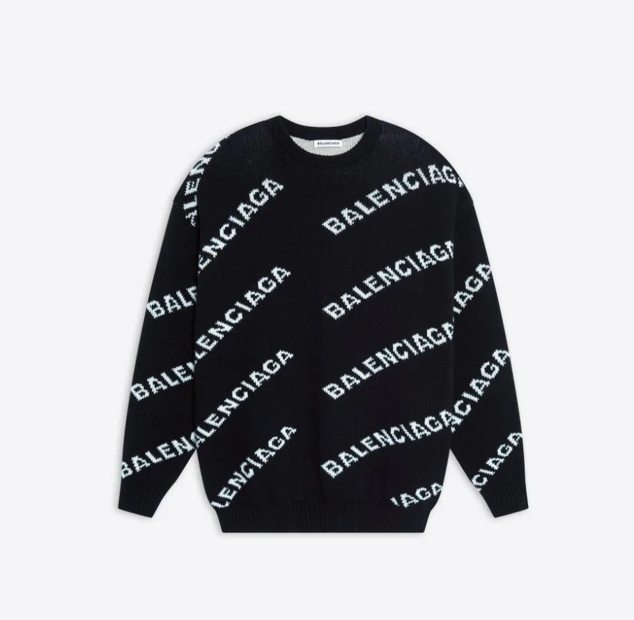 BALENCIAGA  |Allover Logo Crewneck