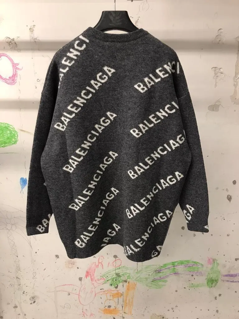 BALENCIAGA  |Allover Logo Crewneck