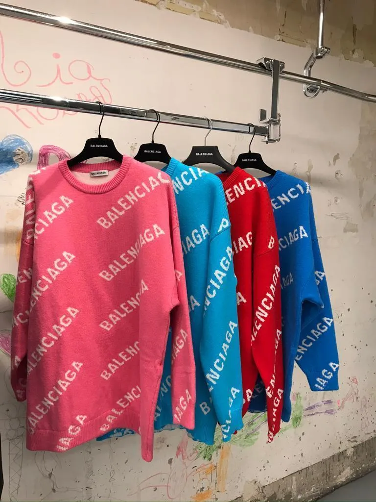 BALENCIAGA  |Allover Logo Crewneck