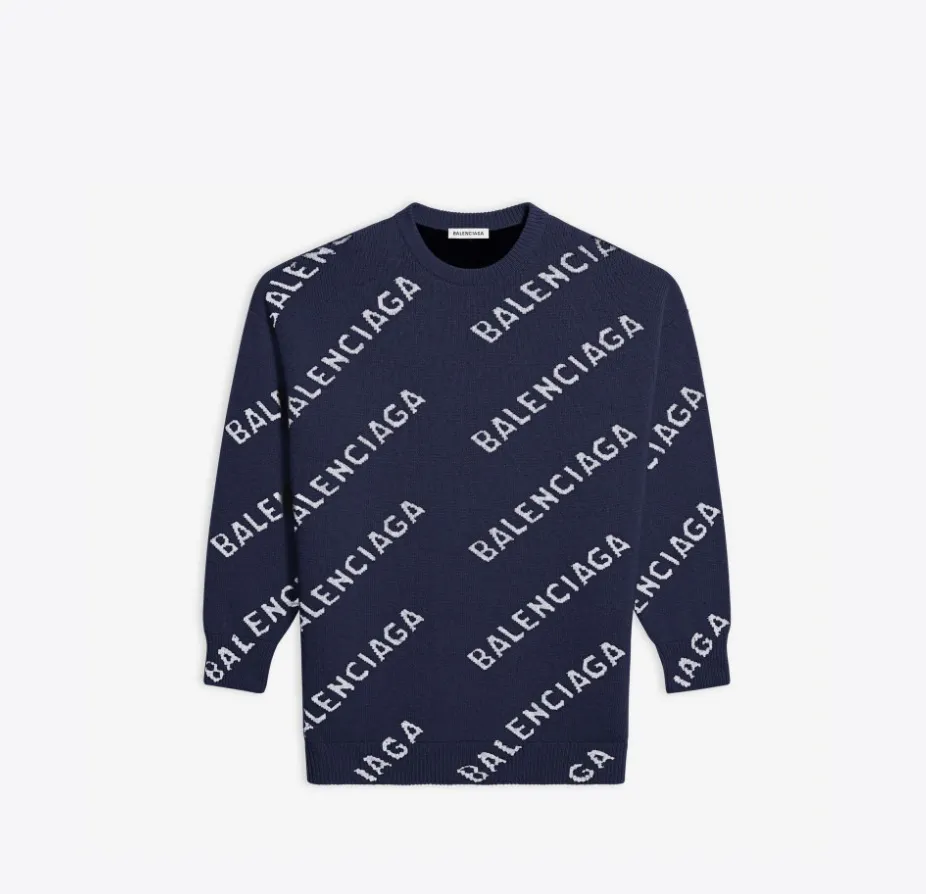 BALENCIAGA  |Allover Logo Crewneck