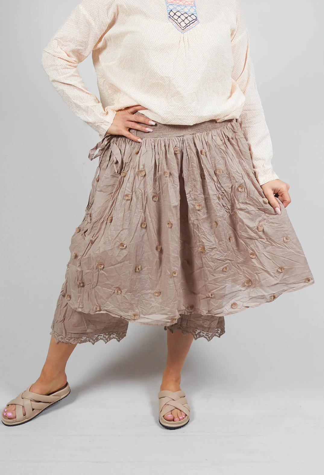 Bernic Skirt in Pearl Grey