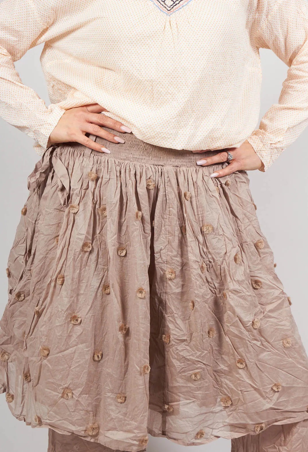 Bernic Skirt in Pearl Grey