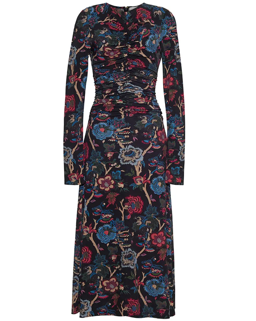 Black Baroque Floral Maisy Dress