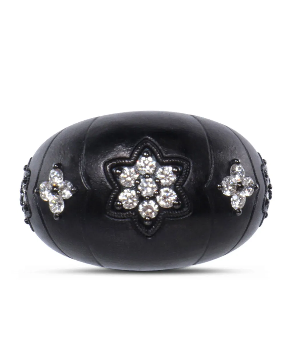 Black Gold Diamond Dome Ring