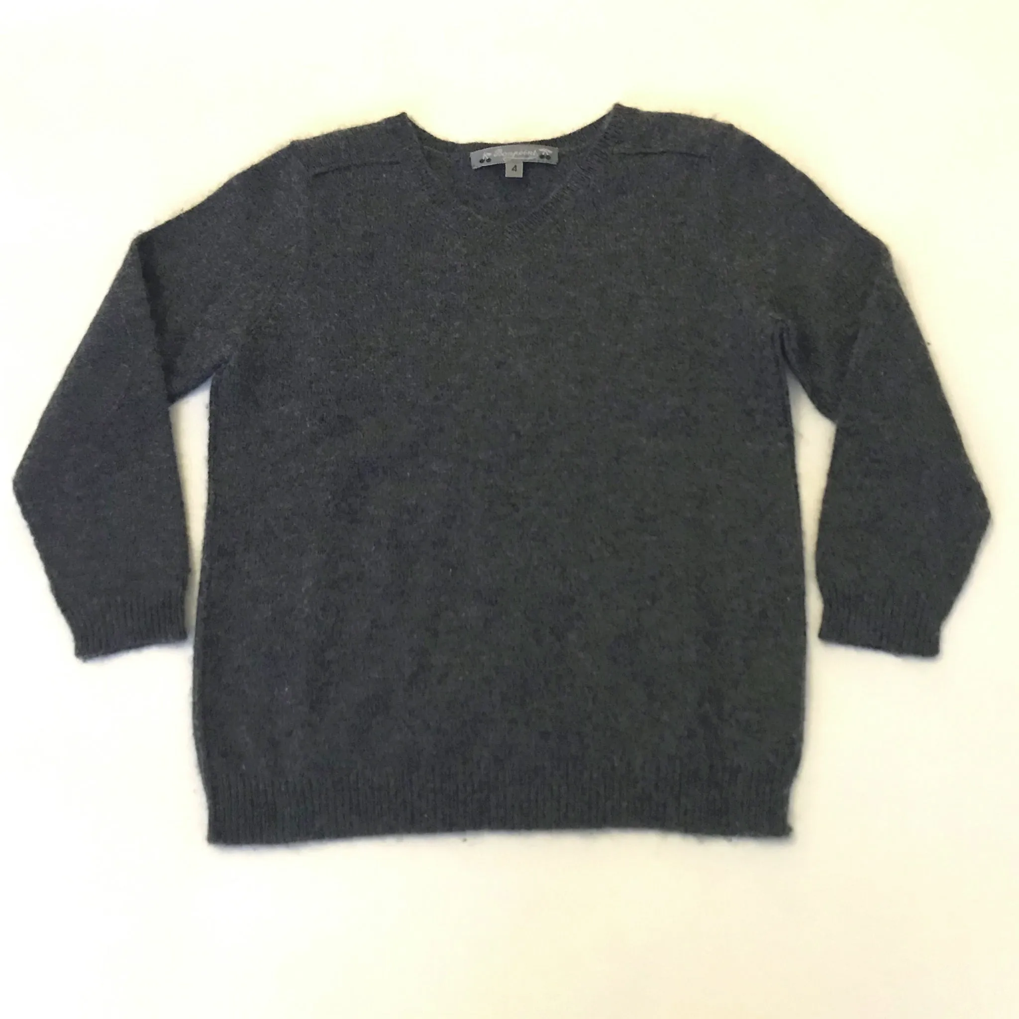 Bonpoint Dark Grey Cashmere Jumper