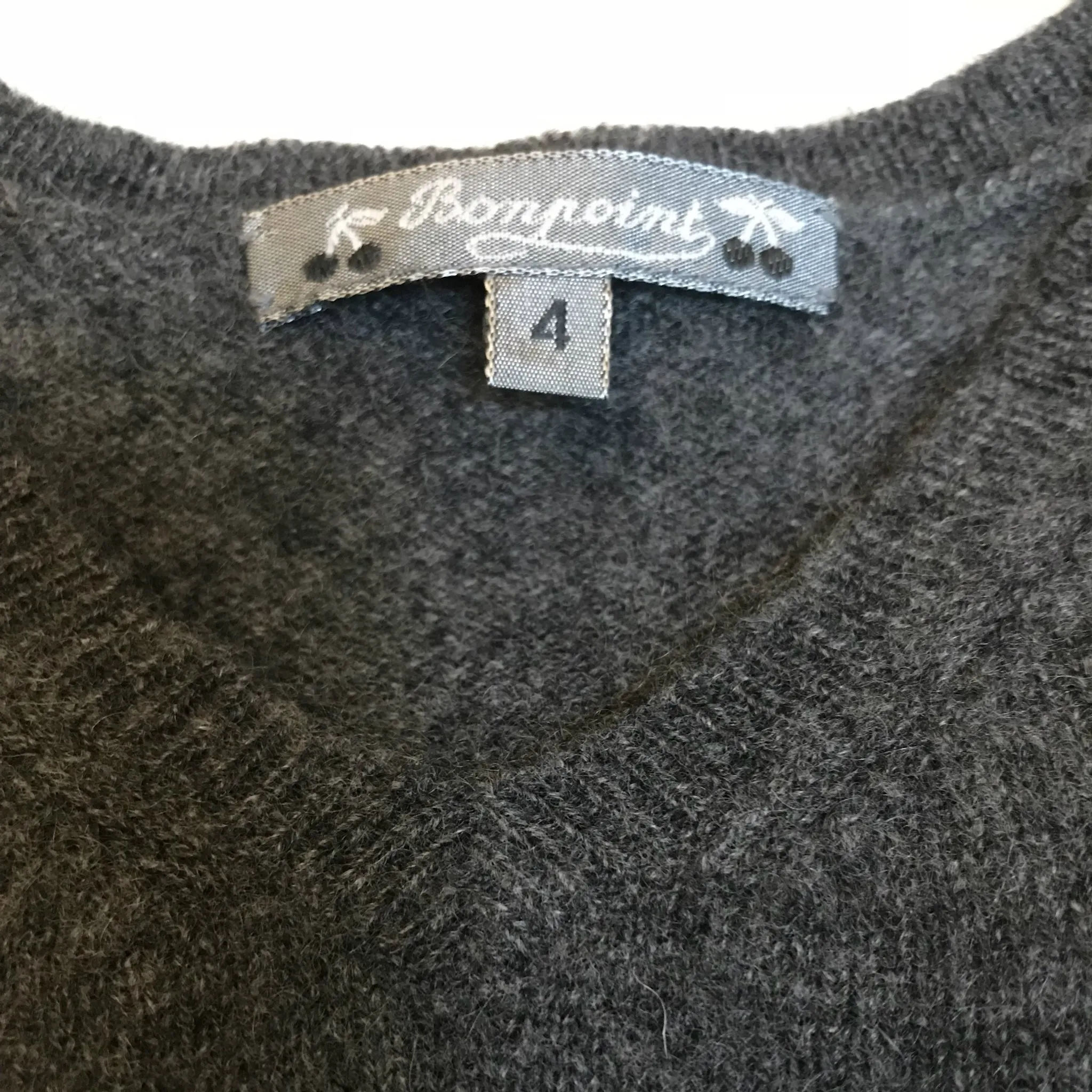 Bonpoint Dark Grey Cashmere Jumper