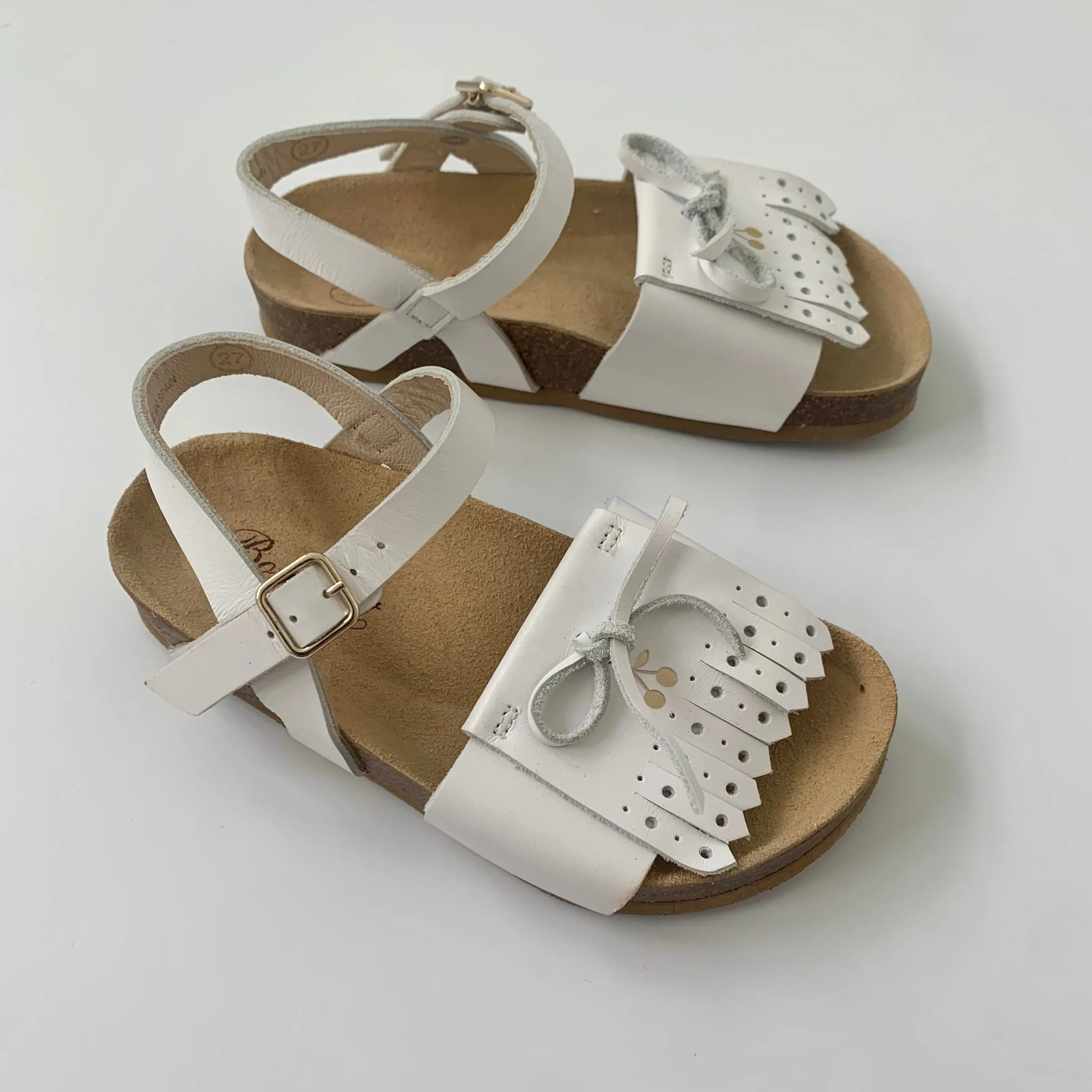 Bonpoint White Sandals: Size EU 27 (Brand New)