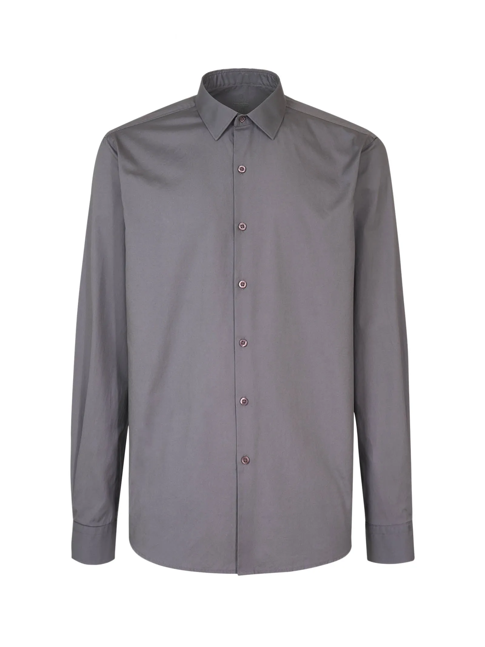 Camicia classica in popeline di cotone - Grey