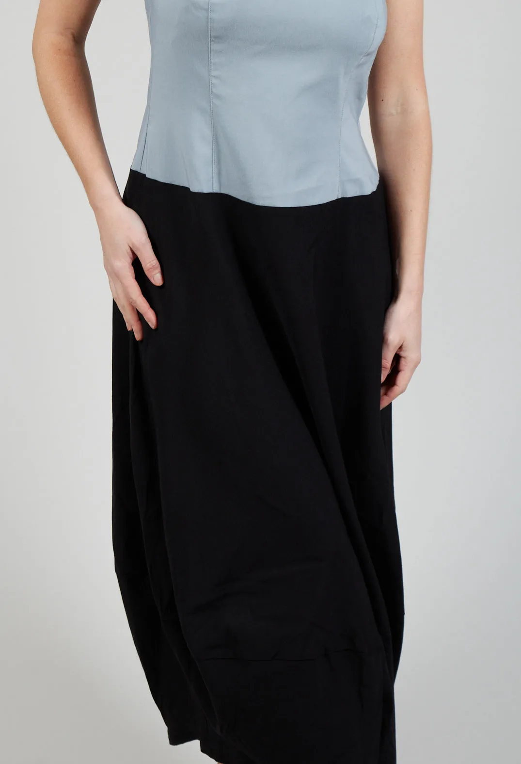 Cimik Dress in Black Grey