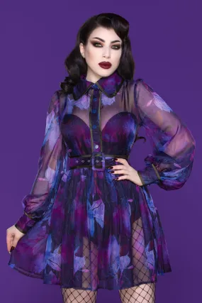 Dakota Dress (Purple Floral)