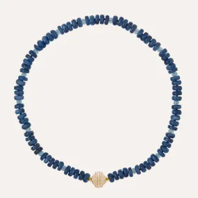 Dark Blue Kyanite & Aquamarine Necklace