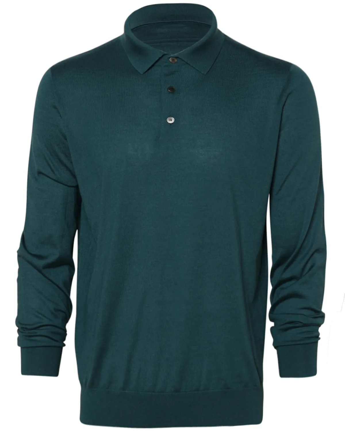 Dark Green Long Sleeve Casheta Polo