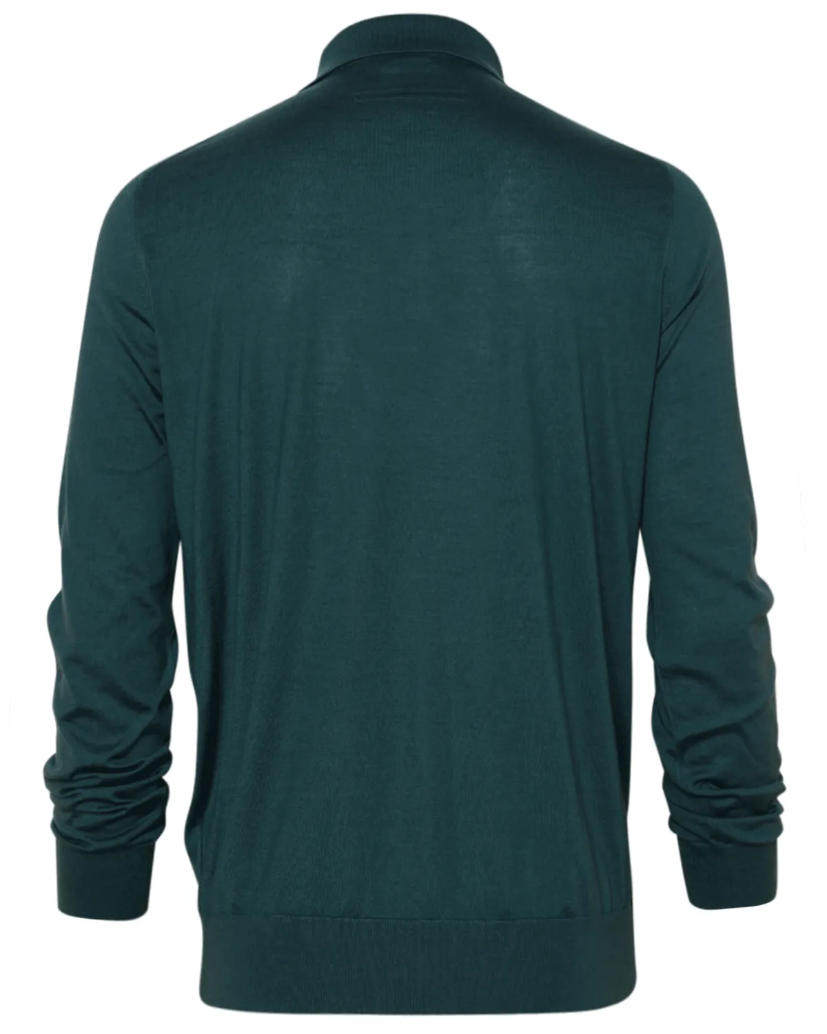 Dark Green Long Sleeve Casheta Polo