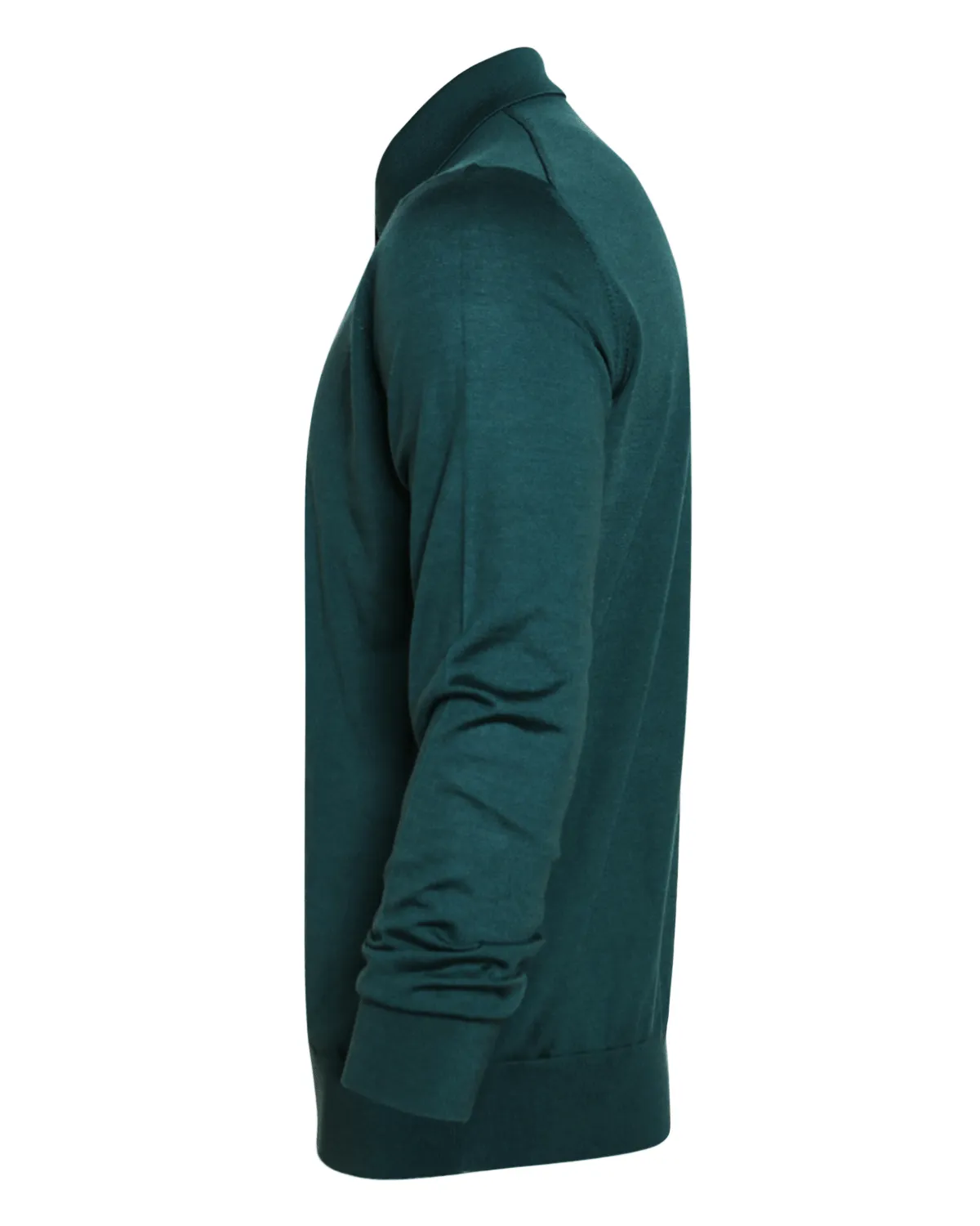 Dark Green Long Sleeve Casheta Polo