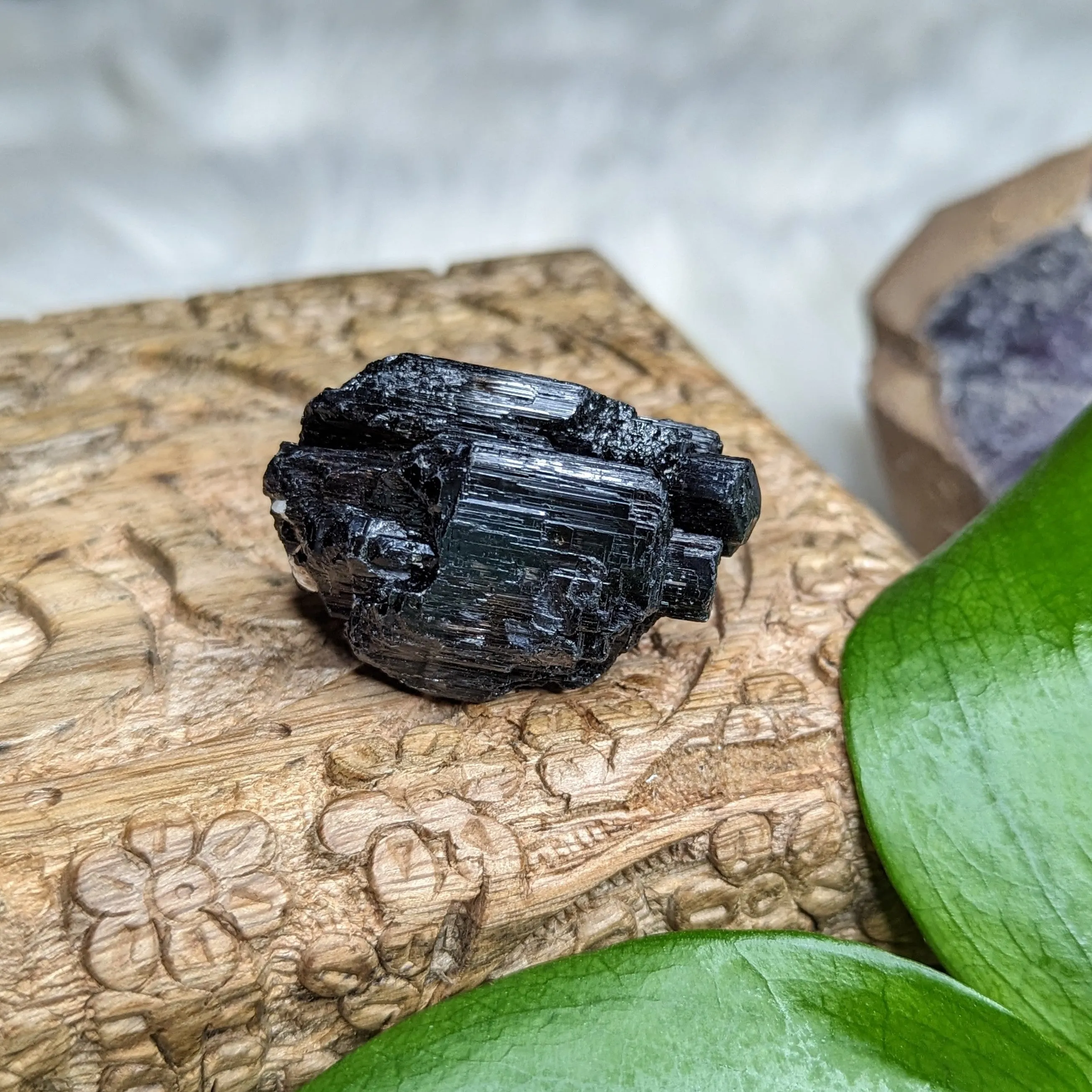 Dazzling AA Black Tourmaline Natural Specimen~ Gemmy Protective Pocket Stone