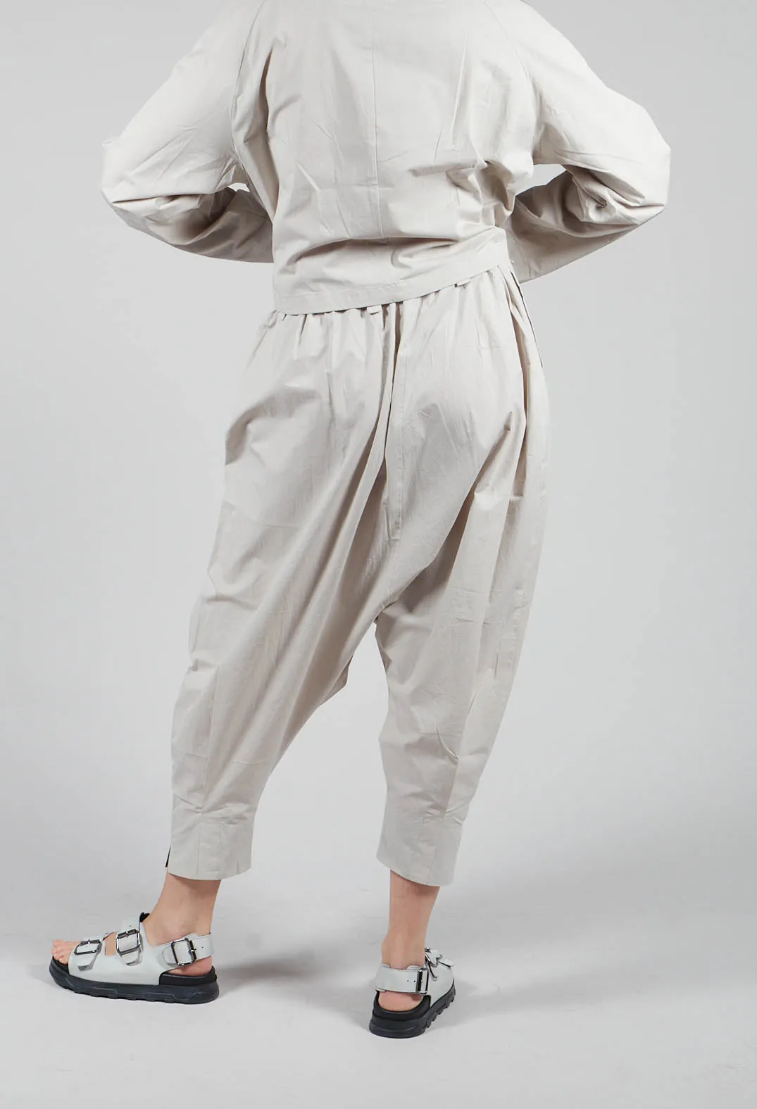 Drop Crotch Trouser in Grey