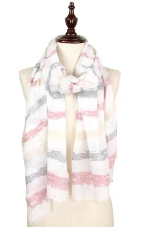 EAS9333 Brush Stroke Sequins Deco Scarf