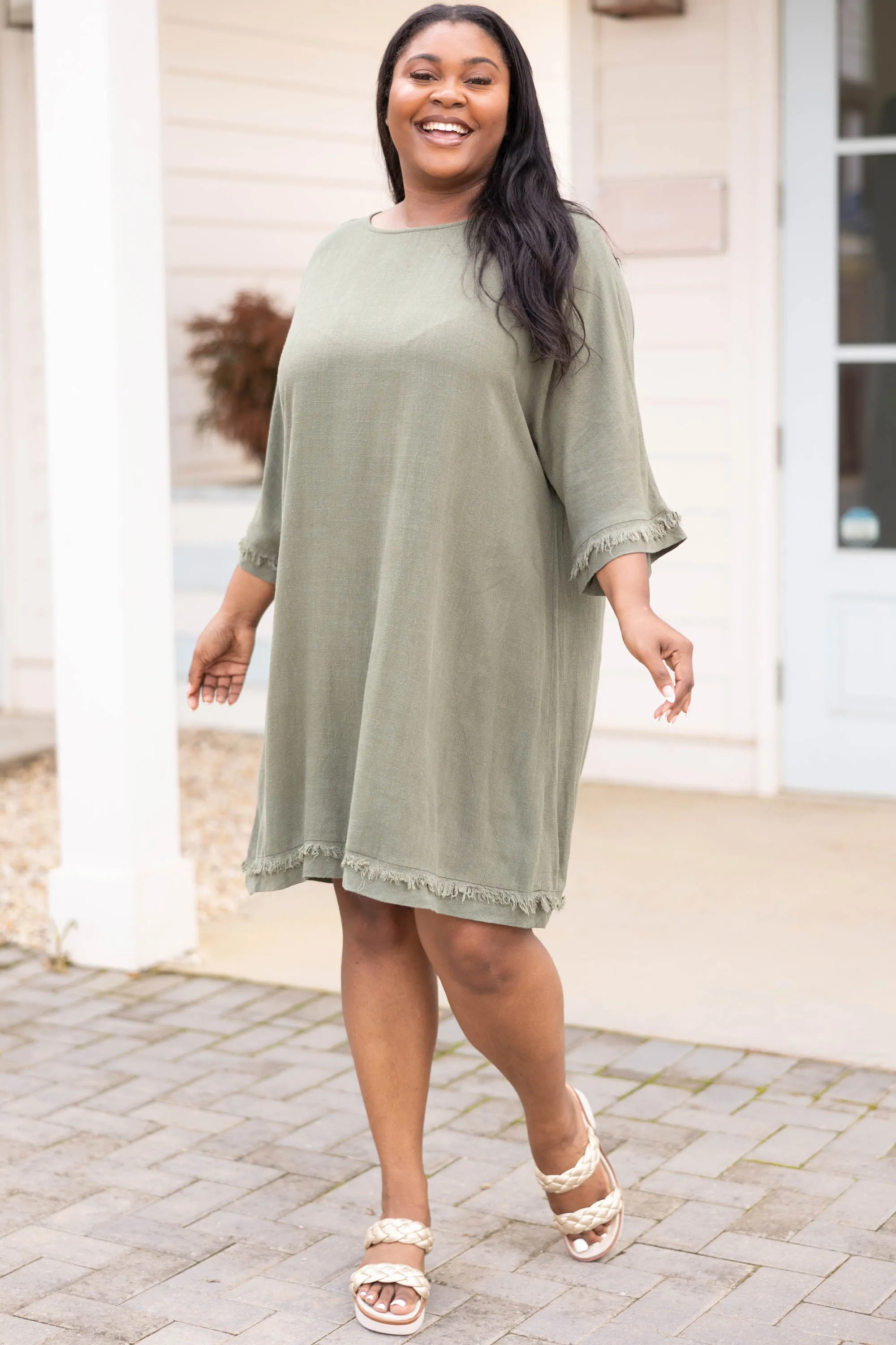 Everyday Magic Dress, Olive