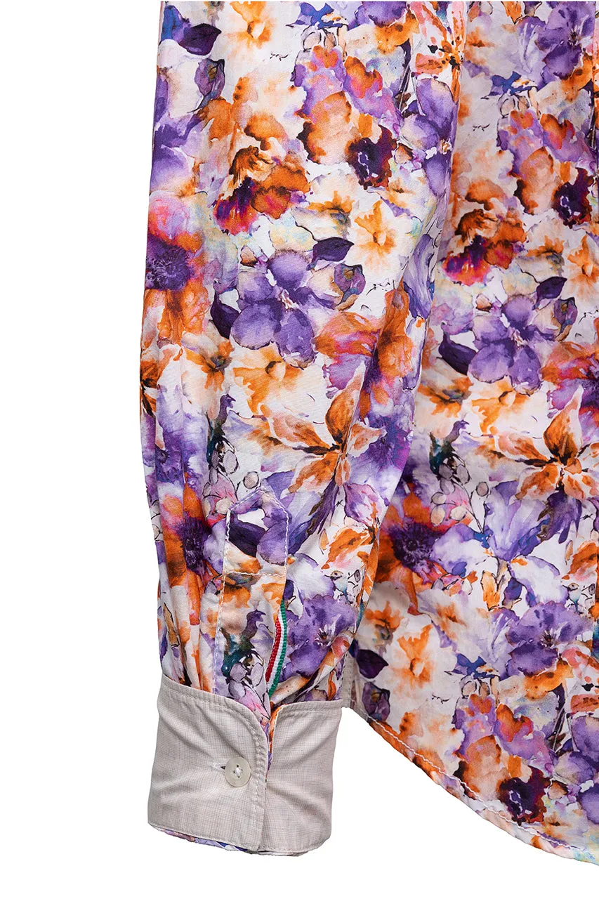 Fil Noir - Treviso Purple/Orange Floral