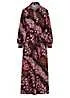 Freemans Black Floral Print Maxi Shirt Dress