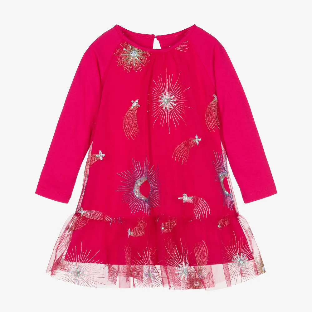 Girls Fuchsia Pink Dress