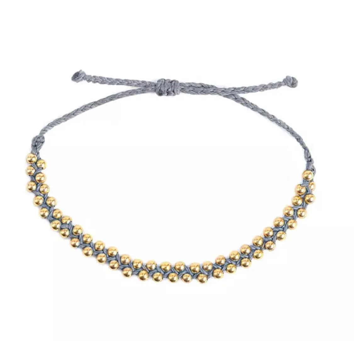 Goldie Friendship bracelet in Grey