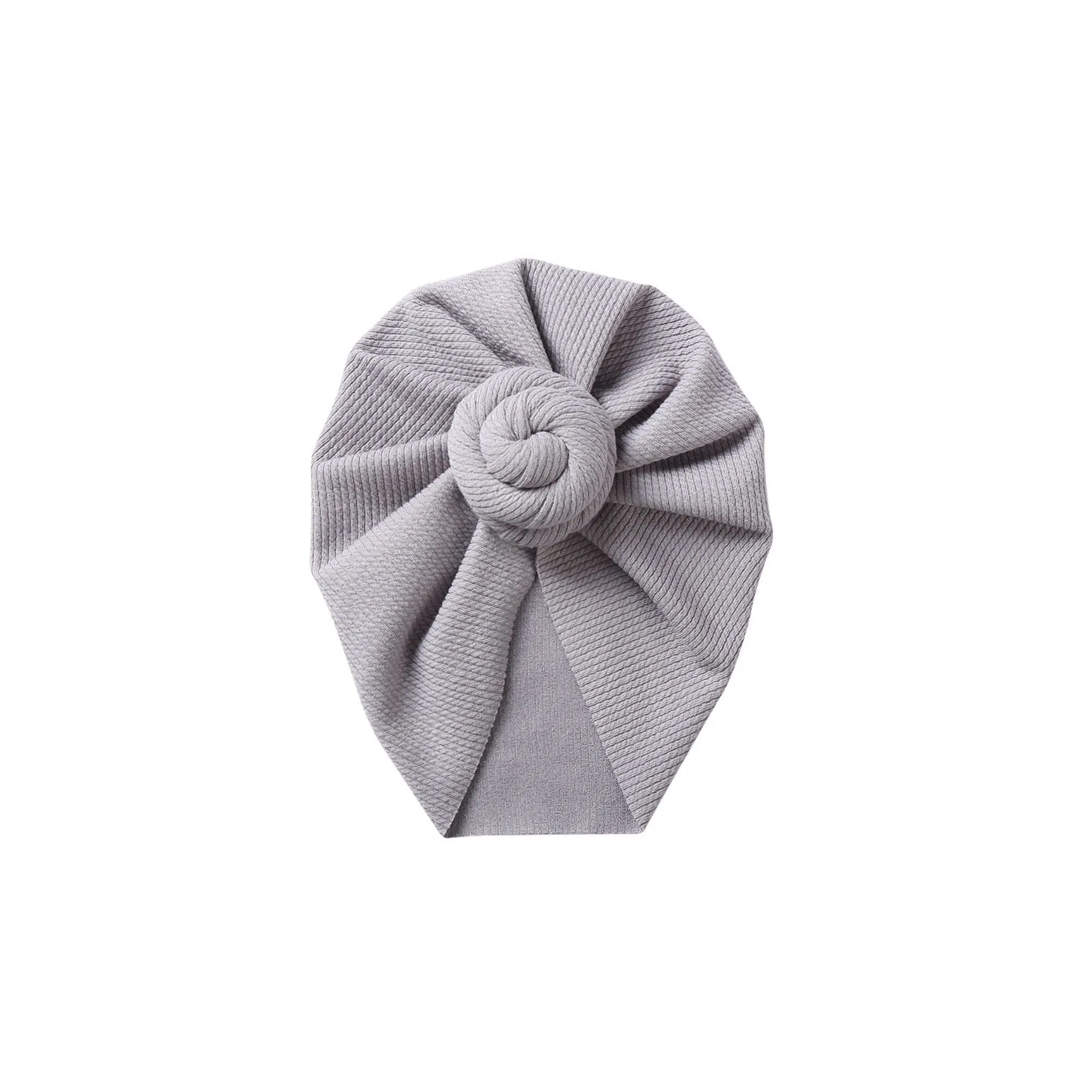 Hazel Baby Turban in Grey