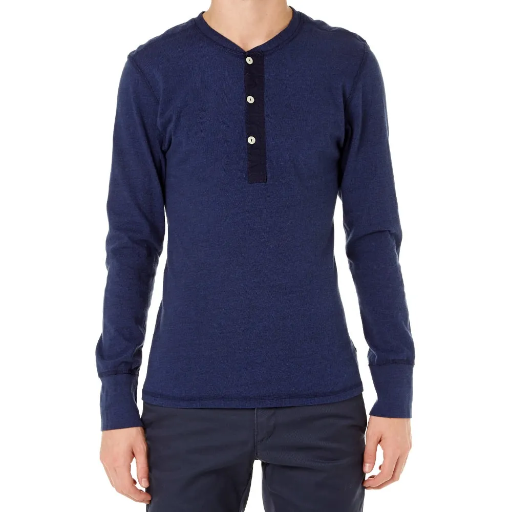 Homespun Long Sleeve Coalminer JerseyIndigo