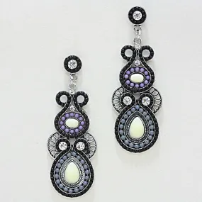 iLLASPARKZ Floral Resin Bead Earrings