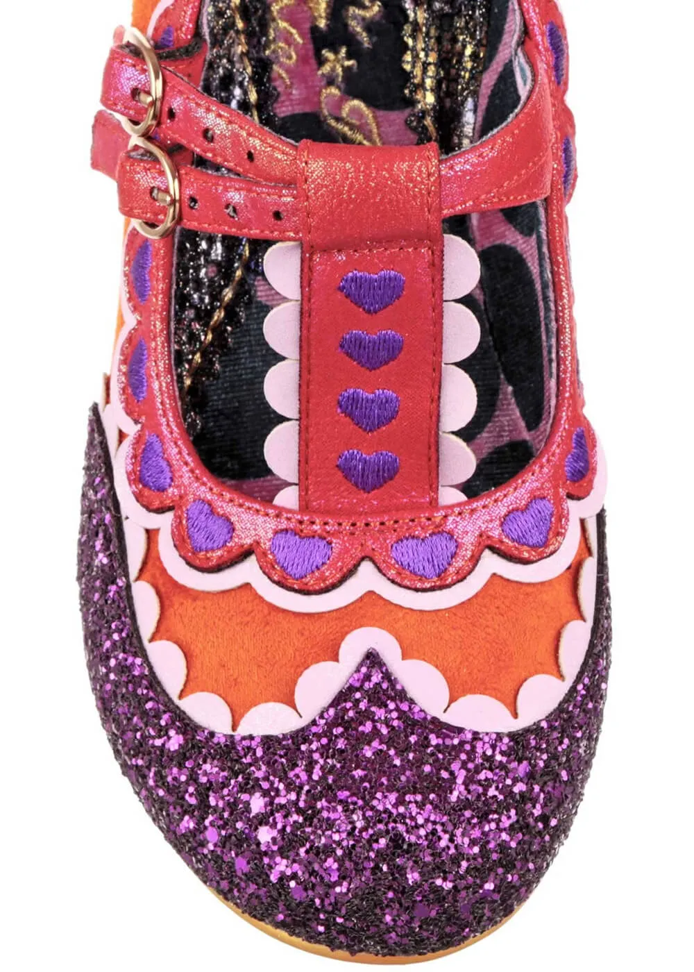 Irregular Choice Serendipity 40's Pumps Orange Purple