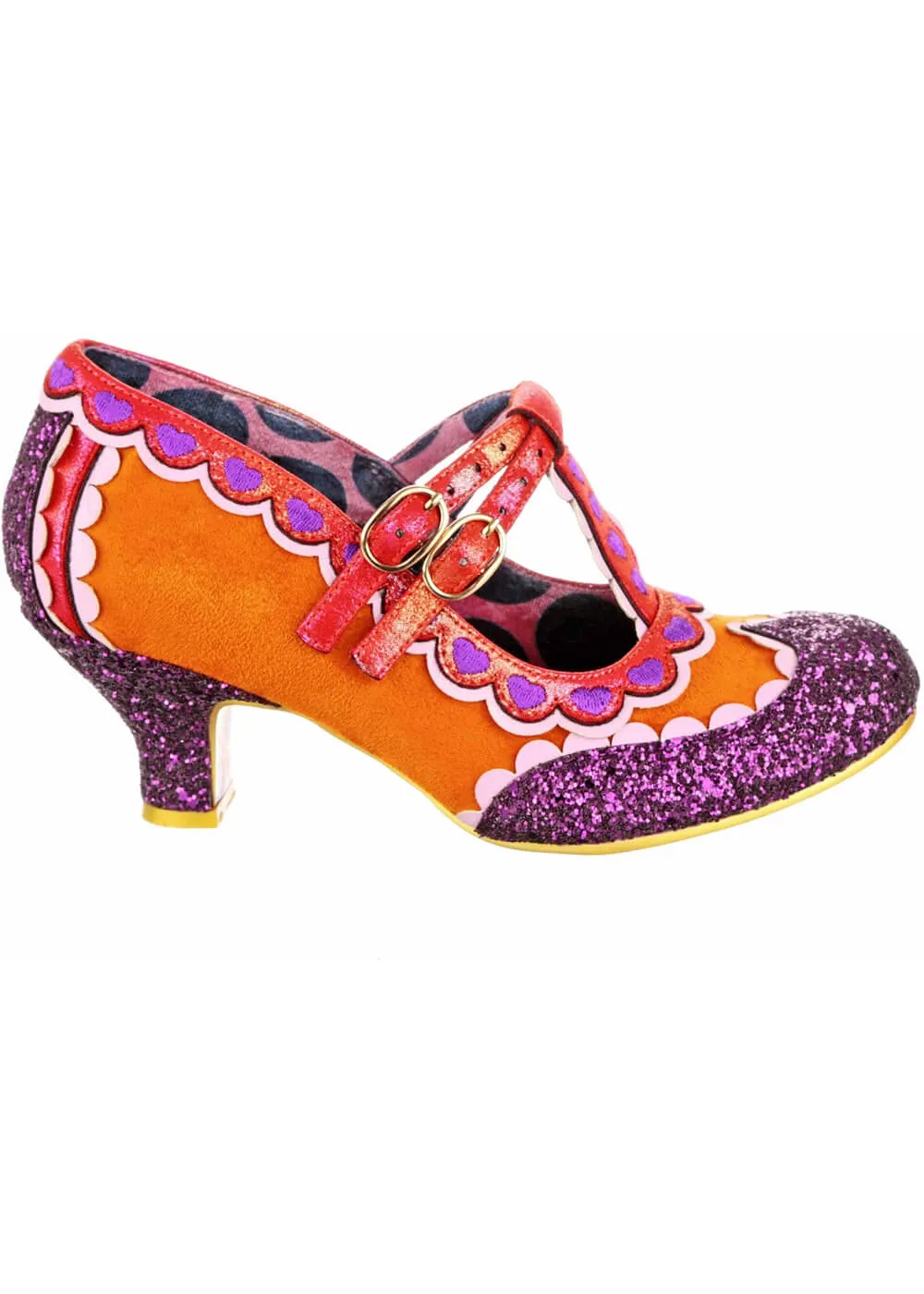 Irregular Choice Serendipity 40's Pumps Orange Purple