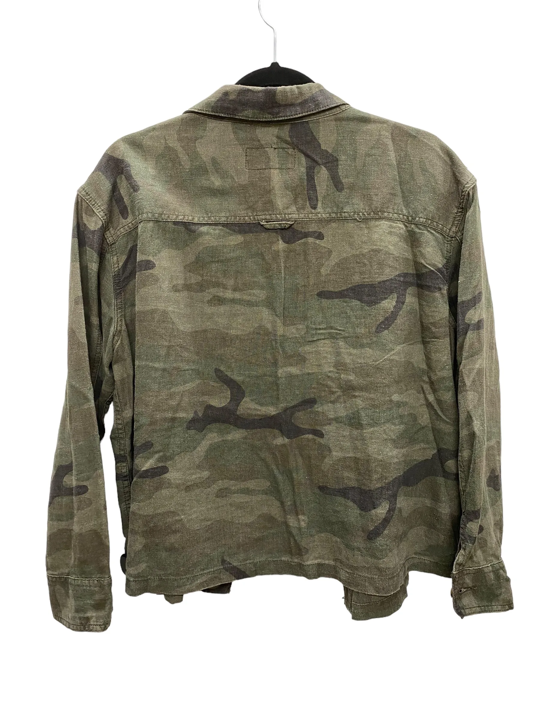 Jacket Shirt By Time And Tru In Camouflage Print, Size: M