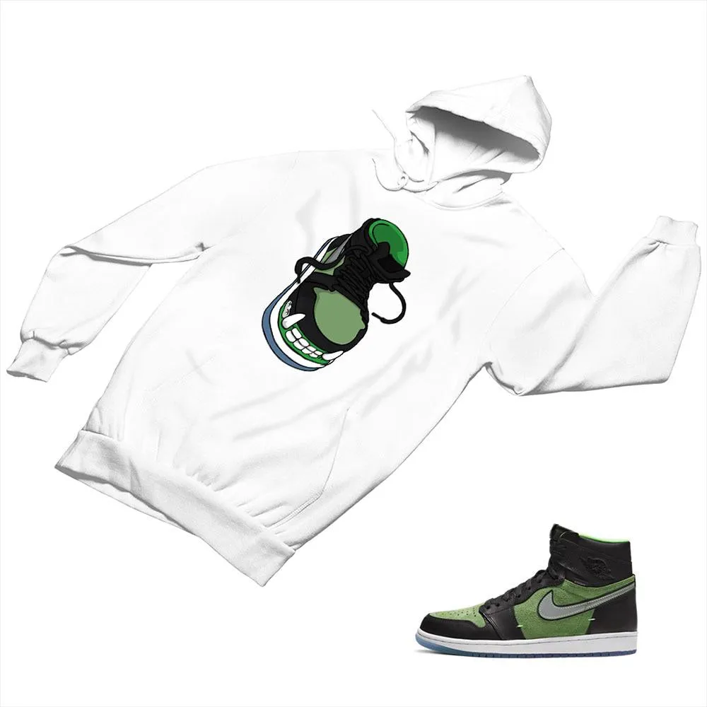 Jordan 1 Black Green Matching Custom Designed Hoodies JD 1-70-16