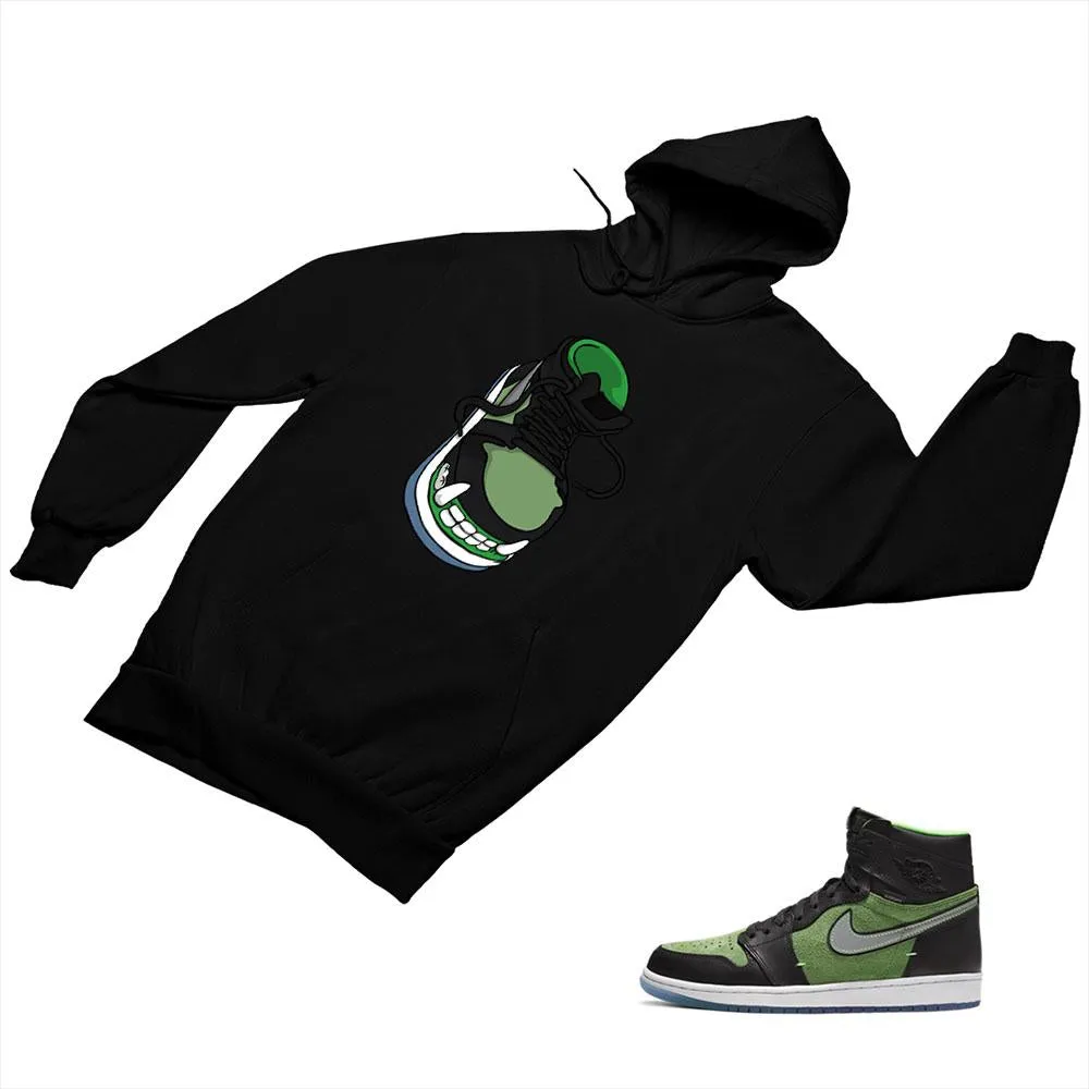 Jordan 1 Black Green Matching Custom Designed Hoodies JD 1-70-16