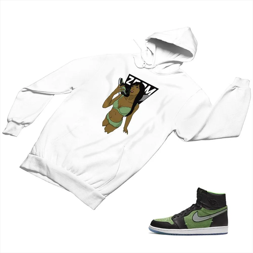 Jordan 1 Black Green Matching Custom Designed Hoodies JD 1-70-4