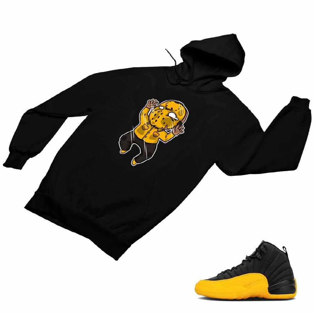 Jordan 12 University Gold Matching Custom Designed Hoodies JD 12-17-16