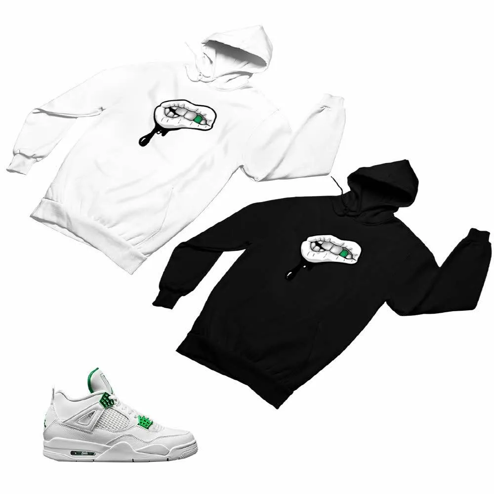 Jordan 4 Green Matching Custom Designed Hoodies JD 4-23-48