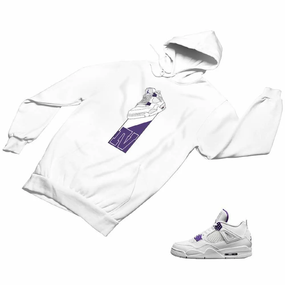 Jordan 4 Purple Matching Custom Designed Hoodies JD 4-23-17