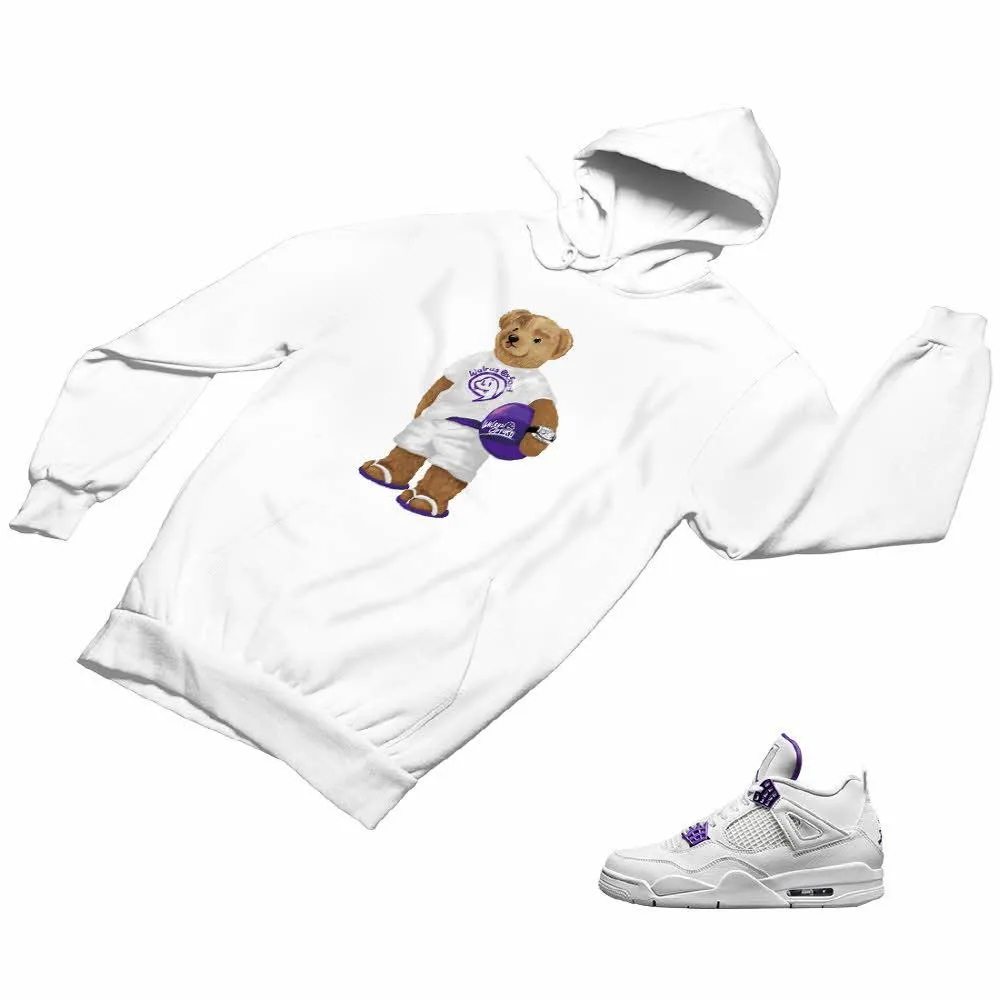 Jordan 4 Purple Matching Custom Designed Hoodies JD 4-23-26