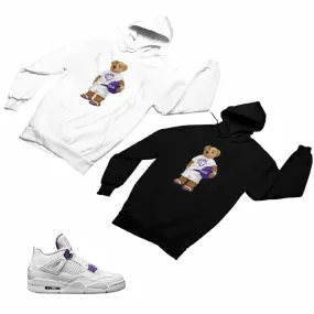 Jordan 4 Purple Matching Custom Designed Hoodies JD 4-23-26