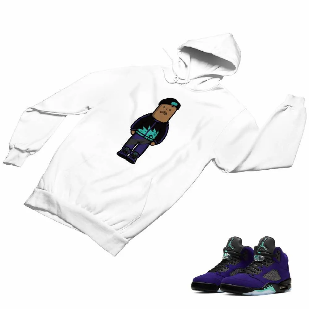 Jordan 5 Alternate Grape Matching Custom Designed Hoodies JD 5-2-8-7